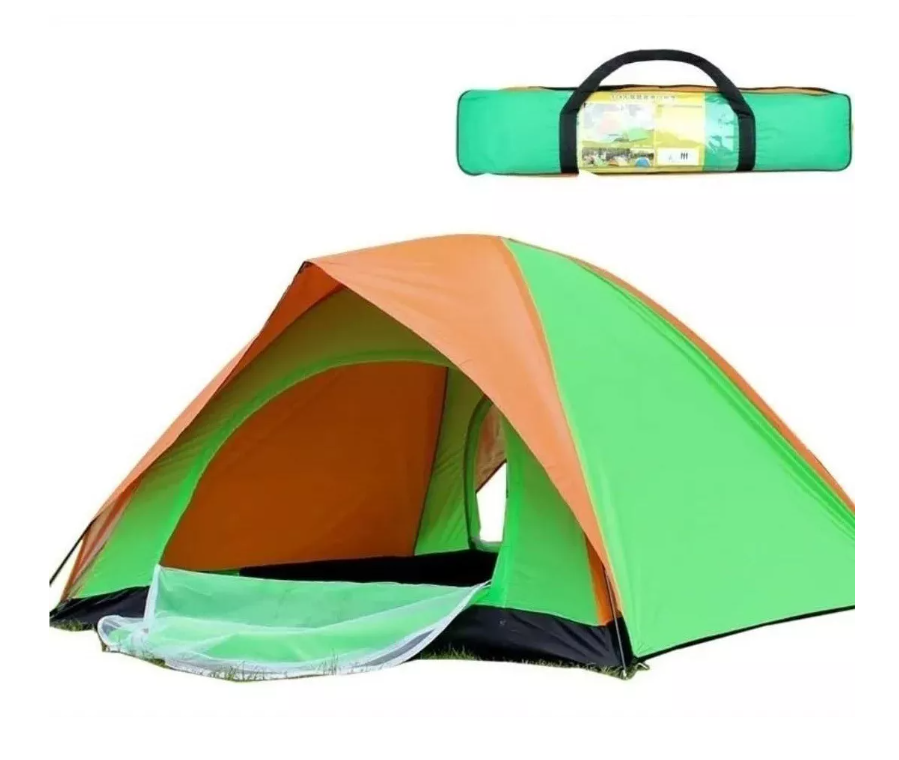 Carpa 3 Personas Doble Capa Toldo Ventana 2x1.5mts-1