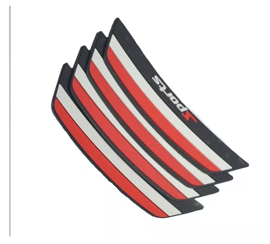 X4 Tope De Puerta Goma Adhesivo Sports Tuning Parachoques-2