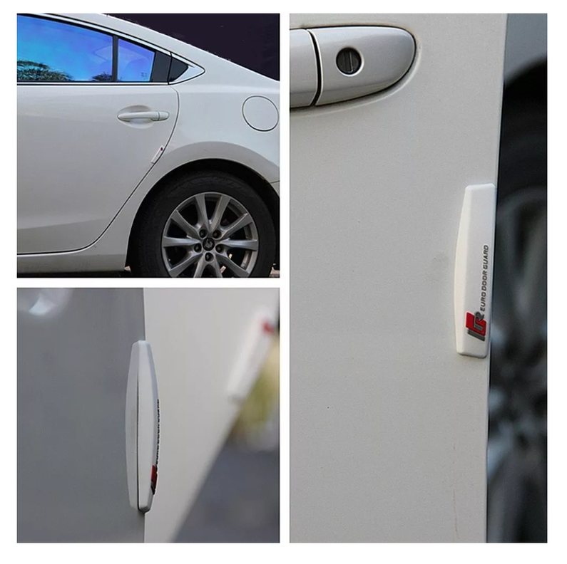 X4 Tope De Puerta Goma Adhesivo Sports Tuning Parachoques-5