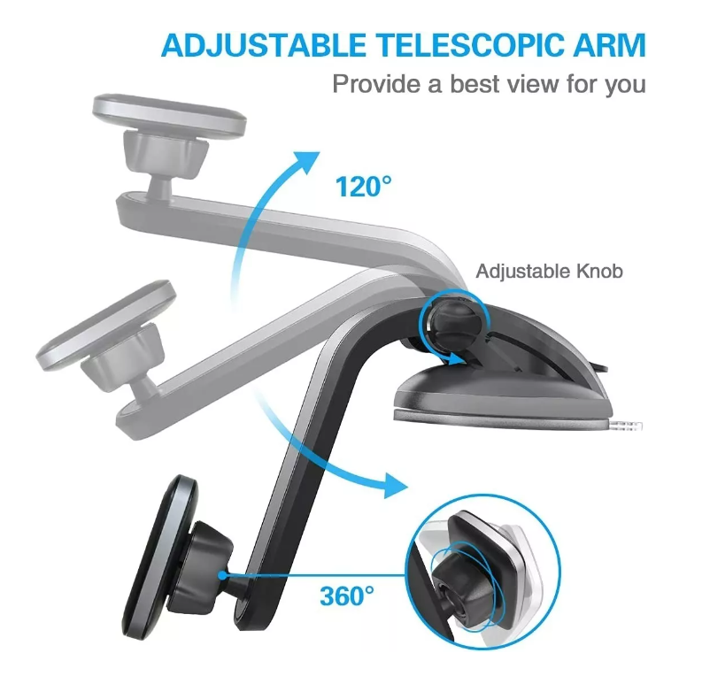 Soporte De Celular Auto Telefono Magnético Imán Sopapo 360-2