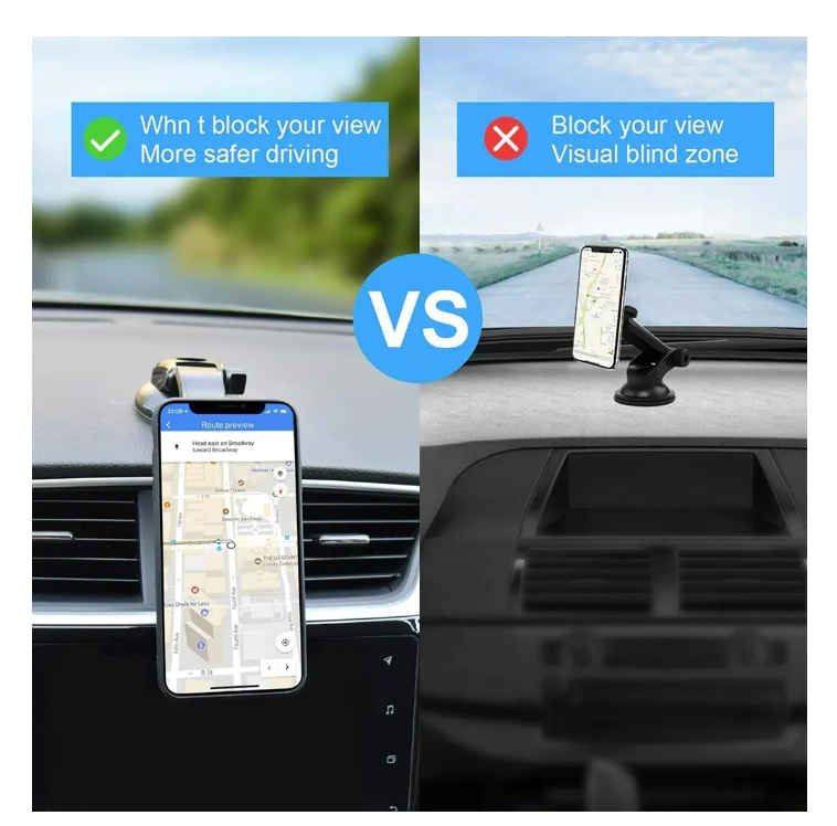 Soporte De Celular Auto Telefono Magnético Imán Sopapo 360-6