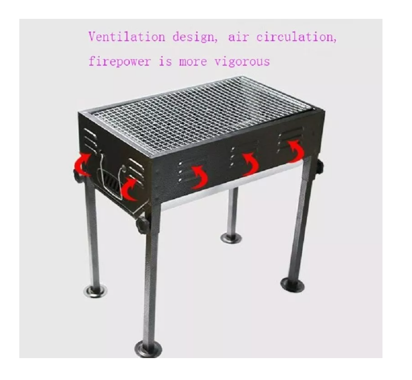 Estufa Parrilla Parrillera Plegable Barbacoa Portatil Asado-2