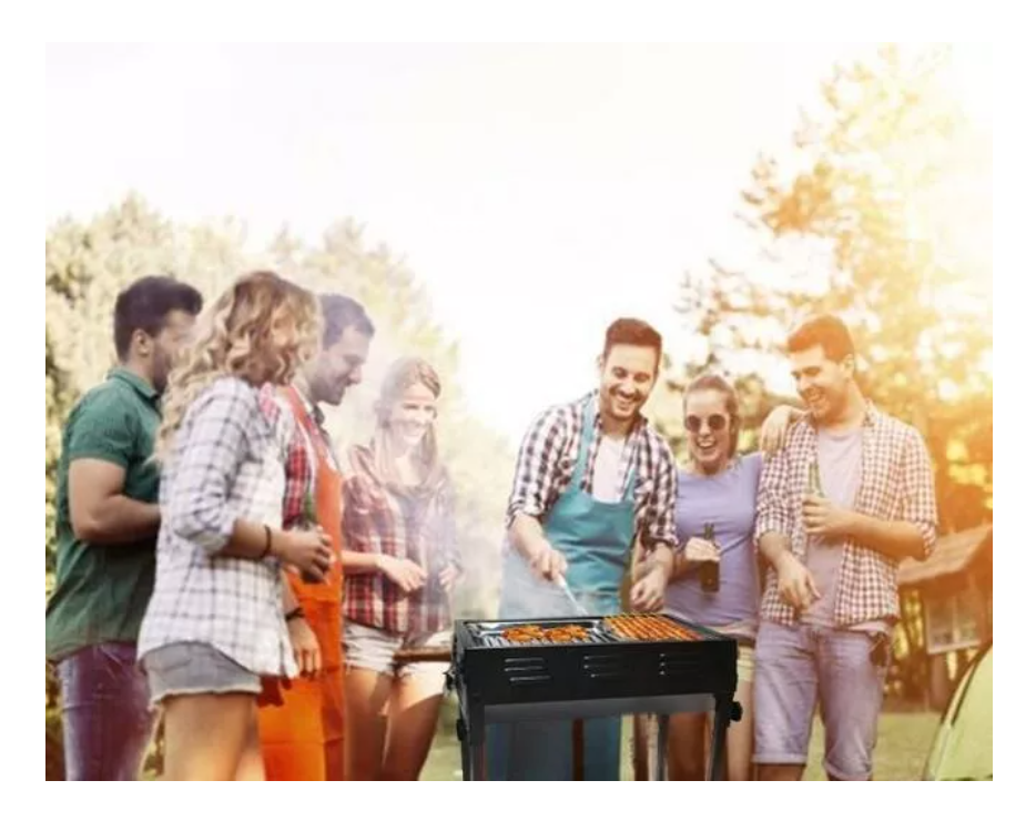 Estufa Parrilla Parrillera Plegable Barbacoa Portatil Asado-4