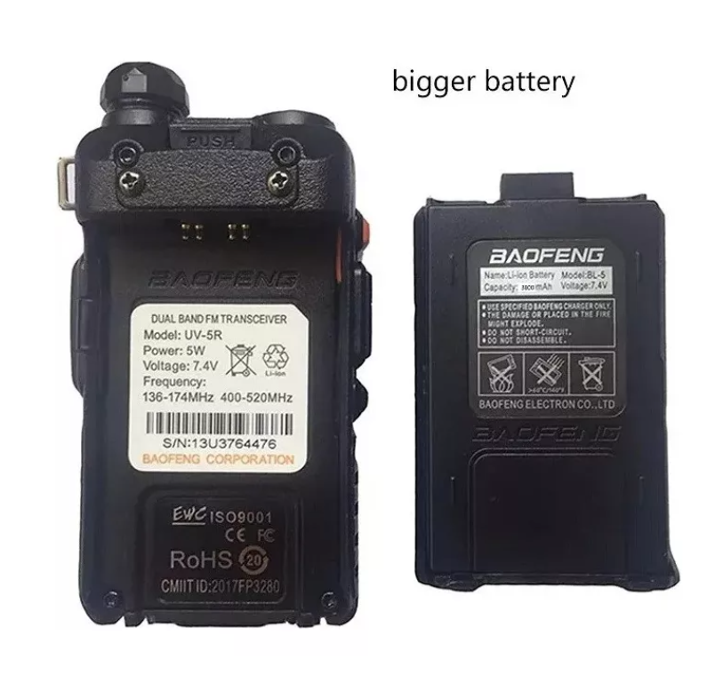 Radio Transmisor Walkie Talkie Baofeng Uv-5r 520mhz 3800mah-7
