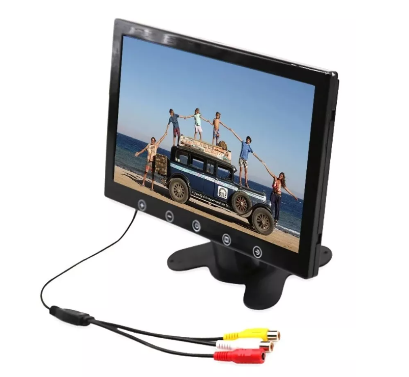 Pantalla Monitor 10 Ajustable Lcd Cámara Retroceso Auto 12v-0