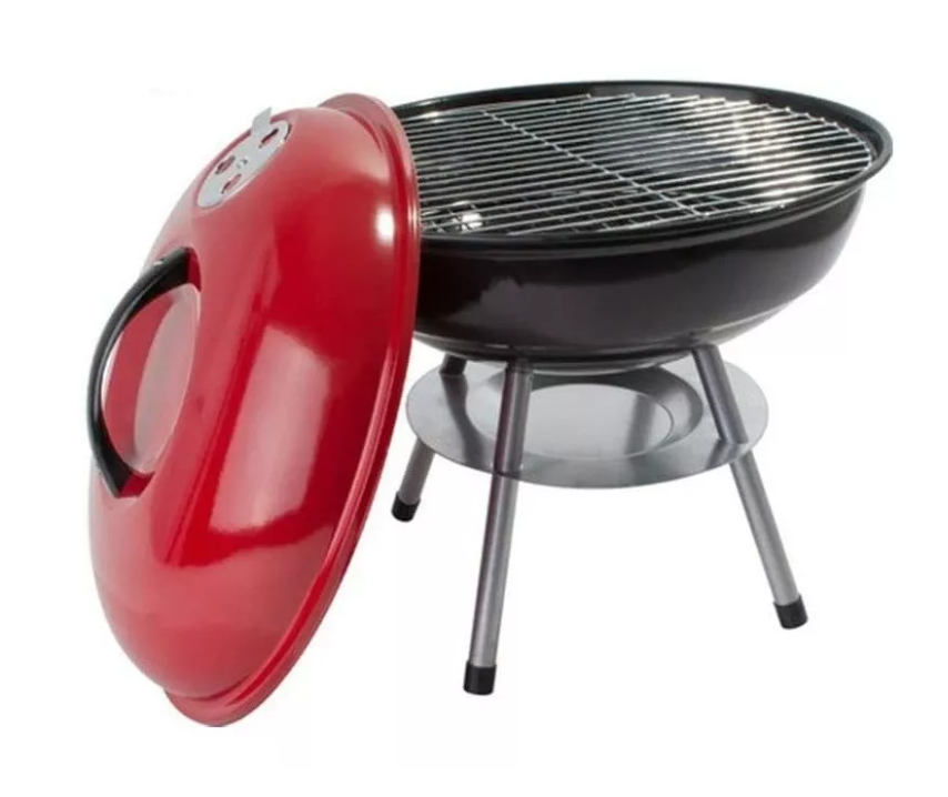 Mini Estufa Parrilla Redonda 36cm Parrillera Barbacoa Asado-0