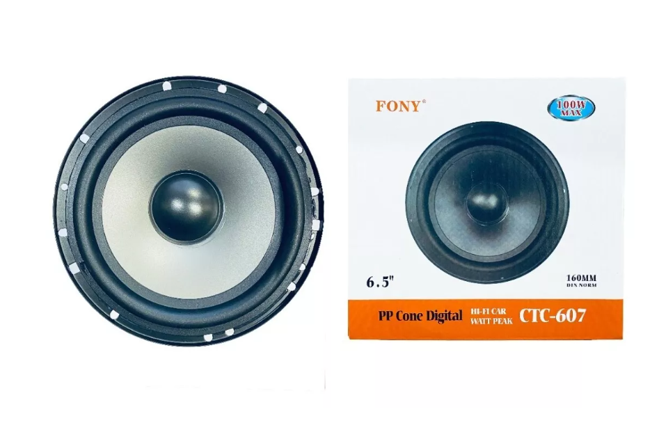 2 Parlante Auto 16cm Redondo 100w Coaxial 2 Vías Hifi-0