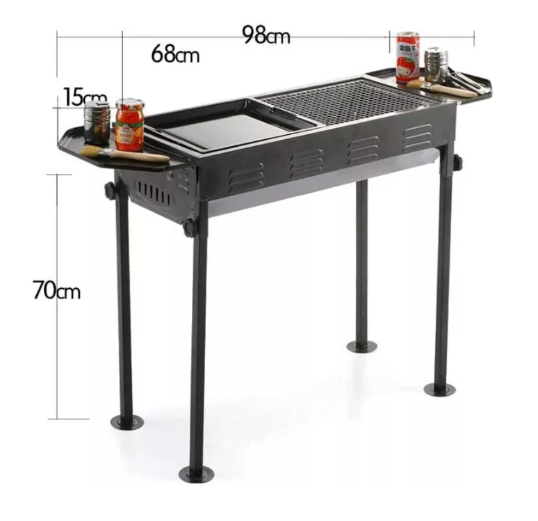 Estufa Parrilla Parrillera Portatil Plegable Barbacoa Asado-1