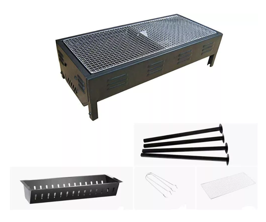 Estufa Parrilla Parrillera Portatil Plegable Barbacoa Asado-2