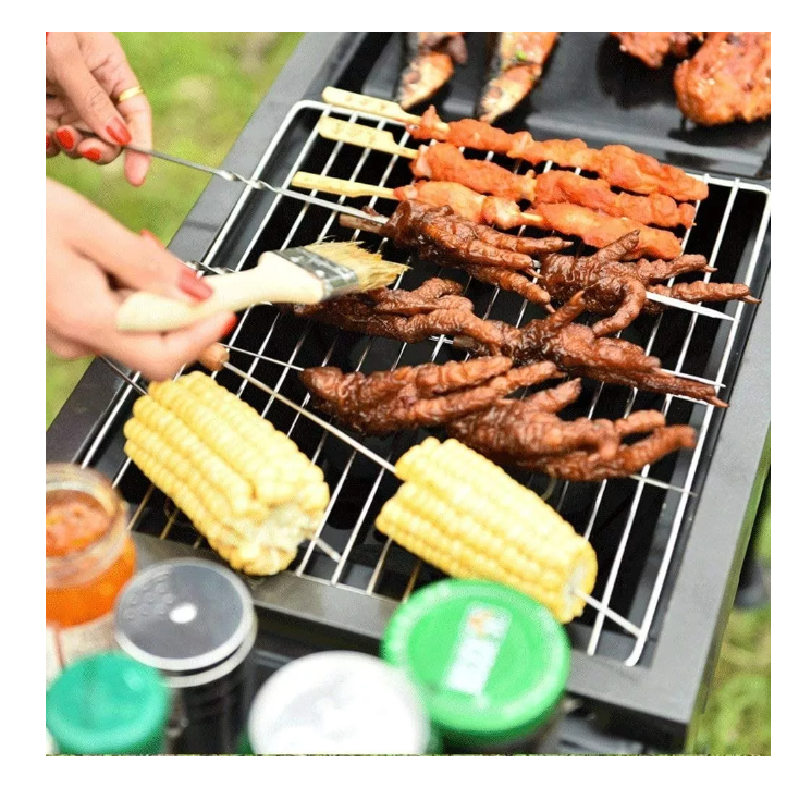 Estufa Parrilla Parrillera Portatil Plegable Barbacoa Asado-5