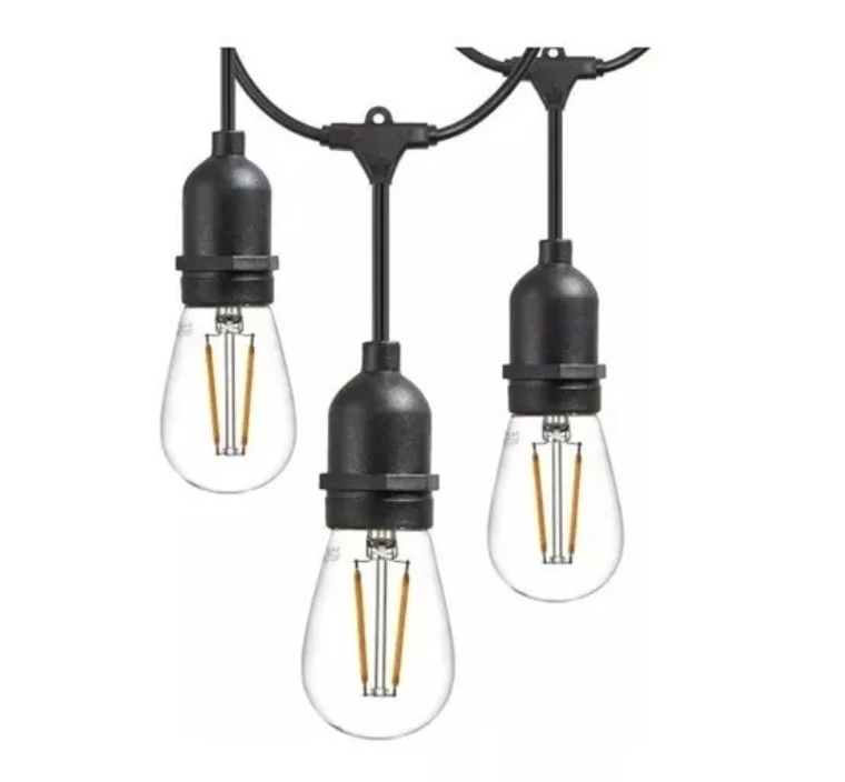 Guirnalda Ampolleta Led E27 Exterior 10 Mt Boda Incluye Amp-0