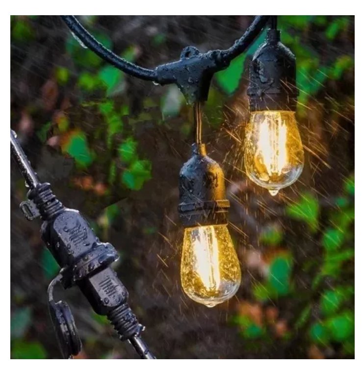 Guirnalda Ampolleta Led E27 Exterior 10 Mt Boda Incluye Amp-3