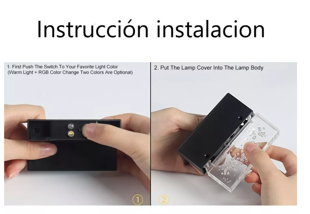 X6 Lámpara Solar Para Patio Jardín / Para Escaleras Y Muros-3