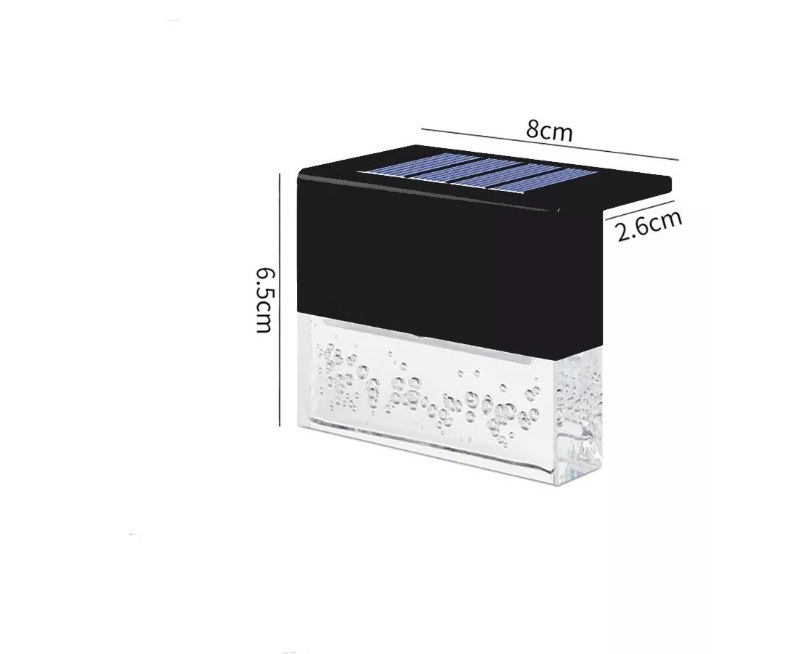 X6 Lámpara Solar Para Patio Jardín / Para Escaleras Y Muros-4