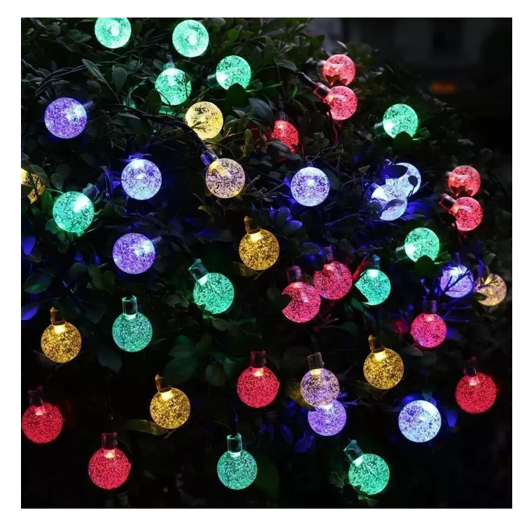 Guirnalda Solar Hada Deco 50 Led Boda 10 Mtrs Multicolorr-1