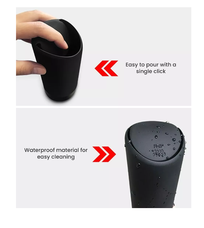 Basurero Auto Portátil Silicon Organizador Higiene Sanitario-1