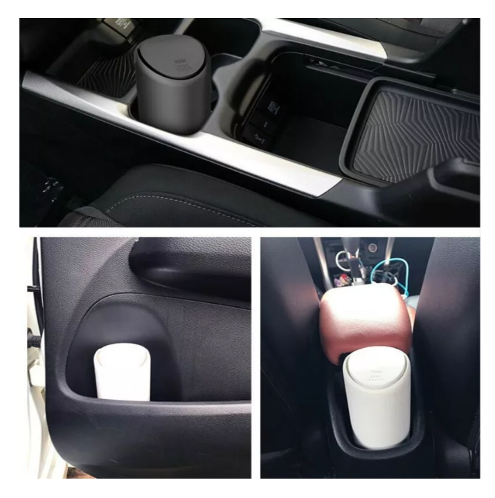 Basurero Auto Portátil Silicon Organizador Higiene Sanitario-7
