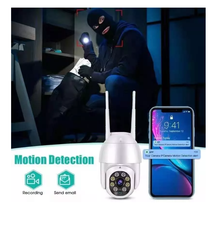 Smart Camara Ip Wifi Alarma Exterior Anti Agua Ip66 2-4