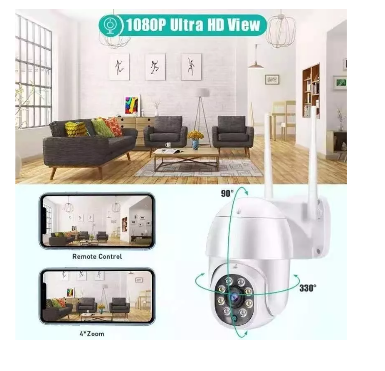 Smart Camara Ip Wifi Alarma Exterior Anti Agua Ip66 2-5