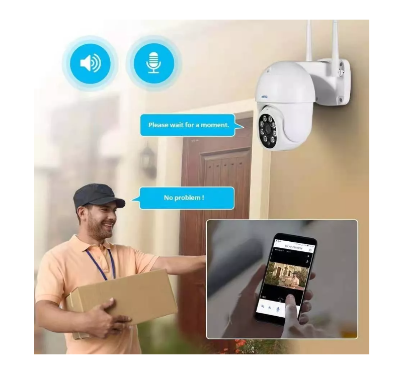Smart Camara Ip Wifi Alarma Exterior Anti Agua Ip66 2-6