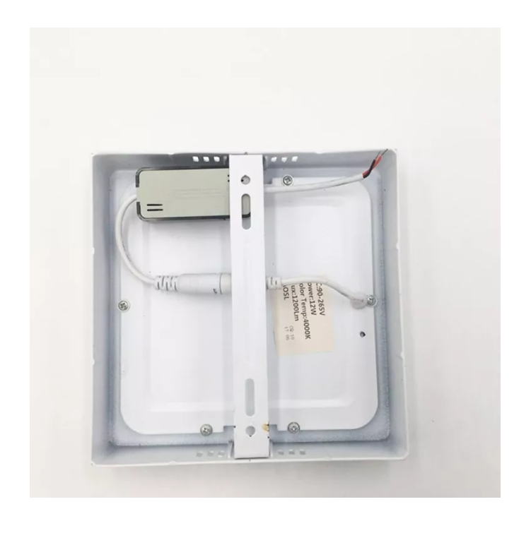 Foco Panel Plafón Led 18w Sobrepuesto Cuadrado Luz Cálida-5