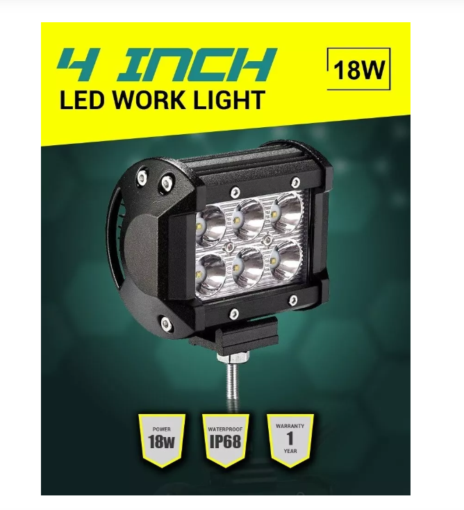 Barra Focos Neblineros Led 18w Blanco Expansion Auto Moto-3
