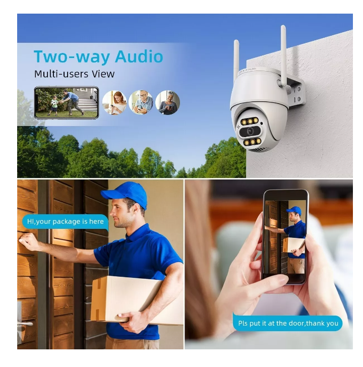 Smart Camara Ip Wifi Alarma Exterior 5mp Anti Agua Ip66-5