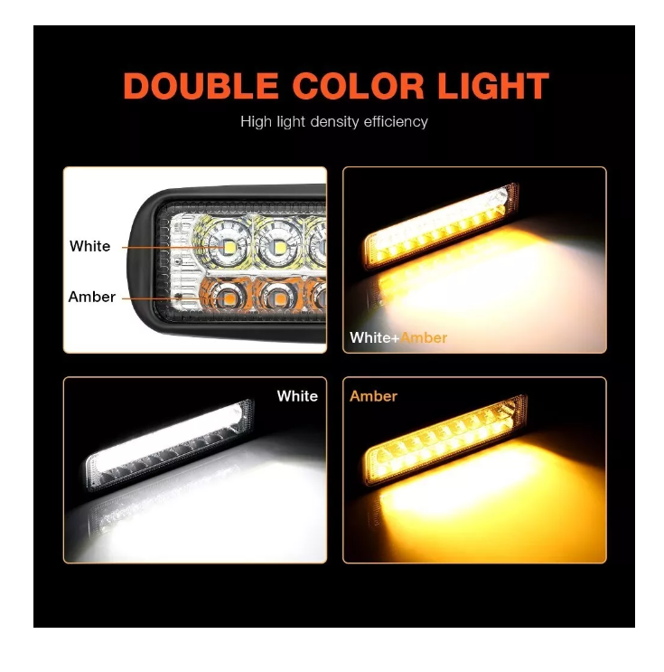 Barra Luces Foco Neblinero Led 20w Auto Moto Caminoneta-2