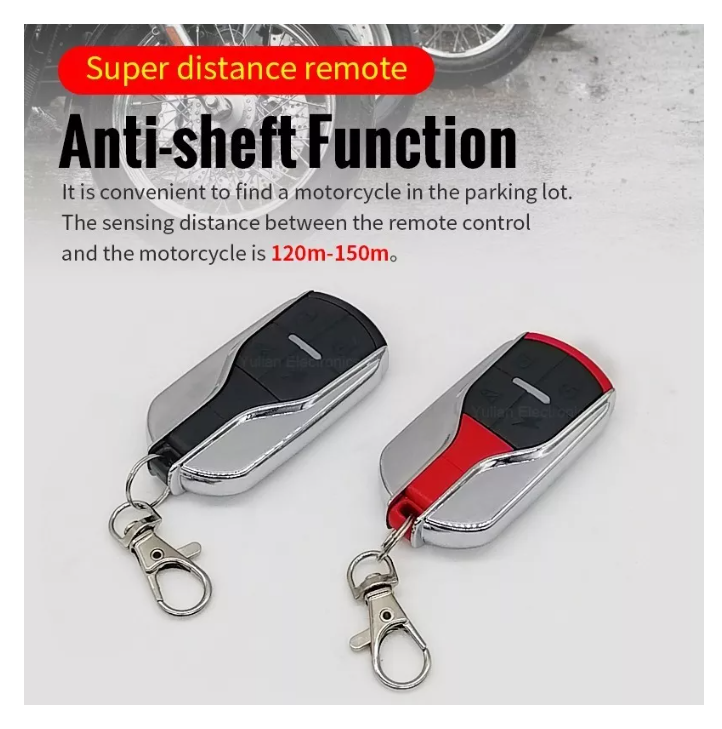 Sistema Alarma Moto Seguridad Botón Encendido Antirrobo-7