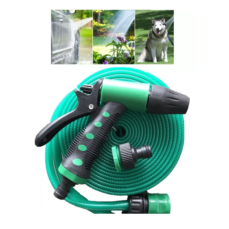 Manguera Flexible 1/2 Pulgada Rollo 20 Mts Pistola Acoples-1