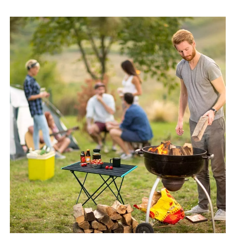 Mesa Plegable Camping Paseo Evento Bolso Portatil 40x35x32cm-1