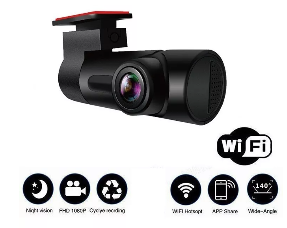 Camara Hidden Seguridad Auto Dvr Grabado Aplicación 1080p-1