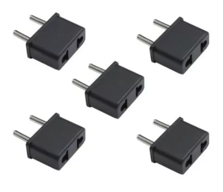 Pack 5 Adaptador Enchufe Americano A Europeo-0