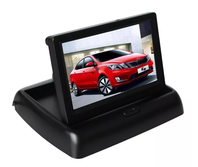 Pantalla Monitor 4.3 Ajustable Cámara Retroceso Auto 12v-0
