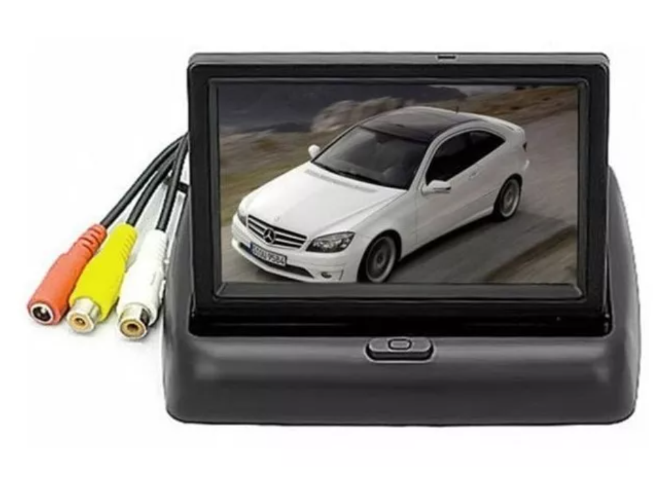 Pantalla Monitor 4.3 Ajustable Cámara Retroceso Auto 12v-5