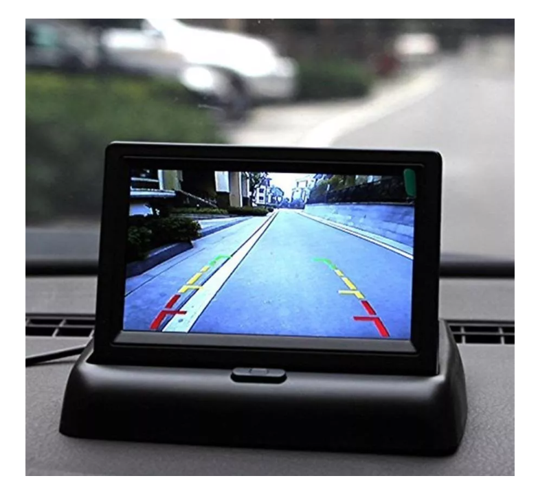 Pantalla Monitor 4.3 Ajustable Cámara Retroceso Auto 12v-6
