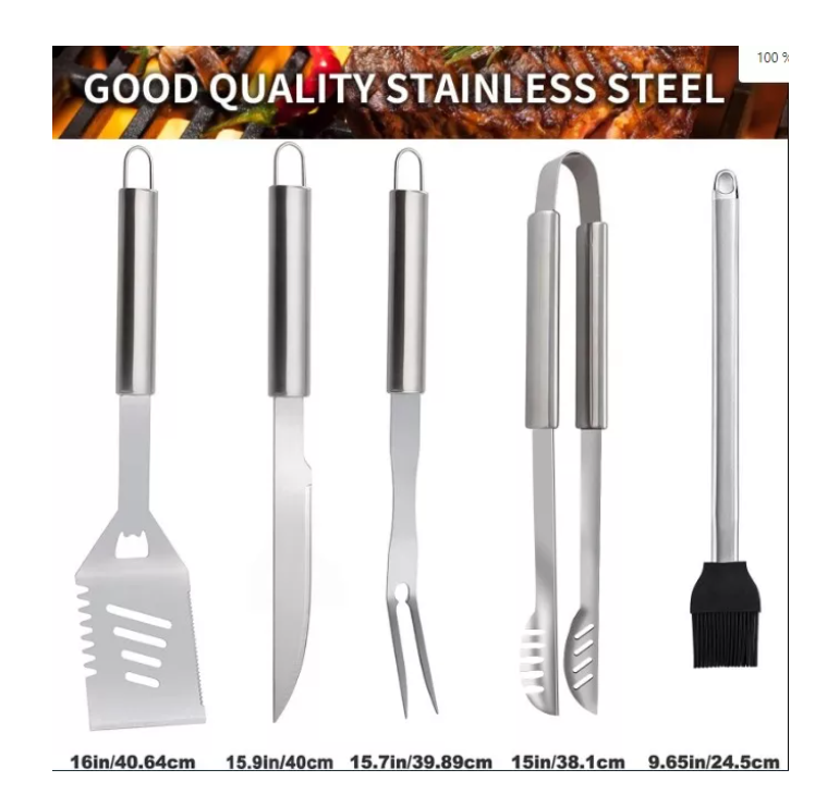 Kit De Herramientas Para Asado 18 Piezas Con Maleta-3
