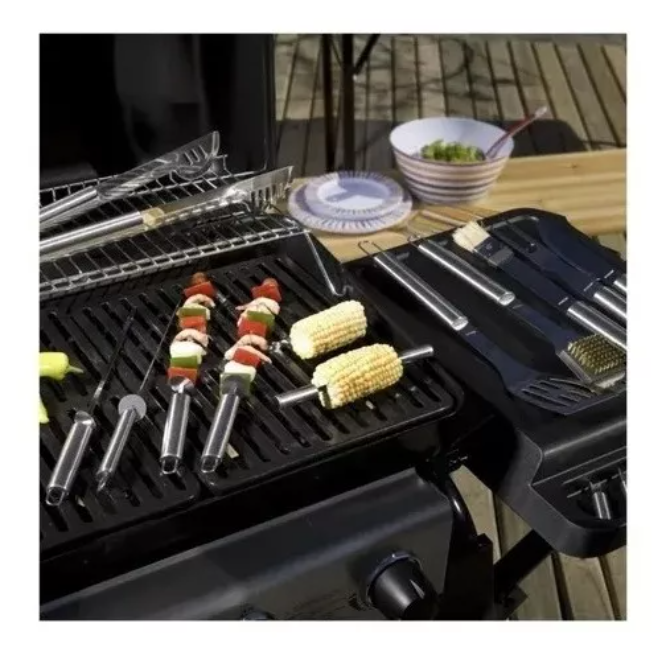 Kit De Herramientas Para Asado 18 Piezas Con Maleta-5