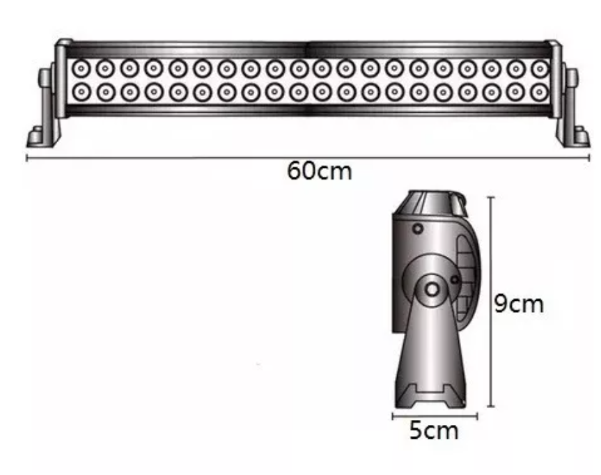Luz Barra Led 120w Neblinero 4x4 Spot Auto Camioneta 60cm-1