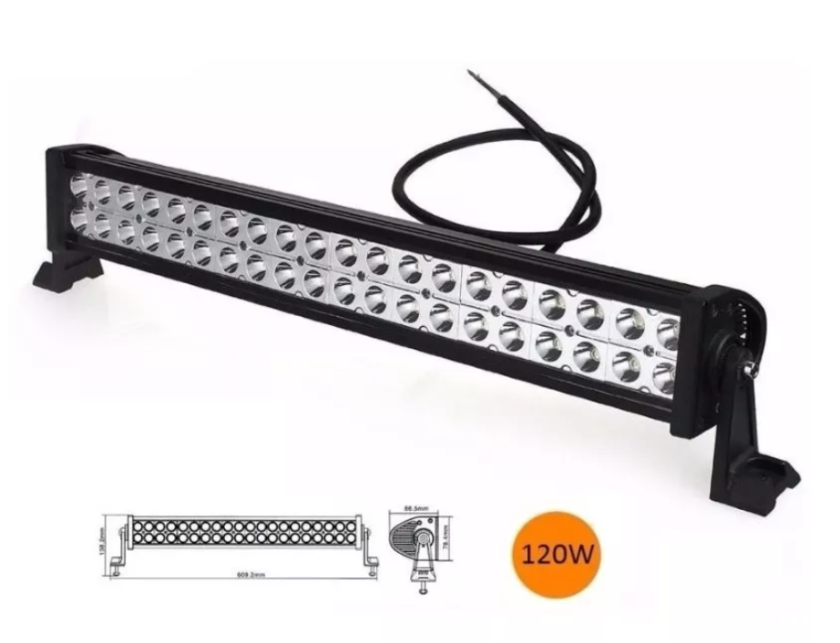 Luz Barra Led 120w Neblinero 4x4 Spot Auto Camioneta 60cm-3