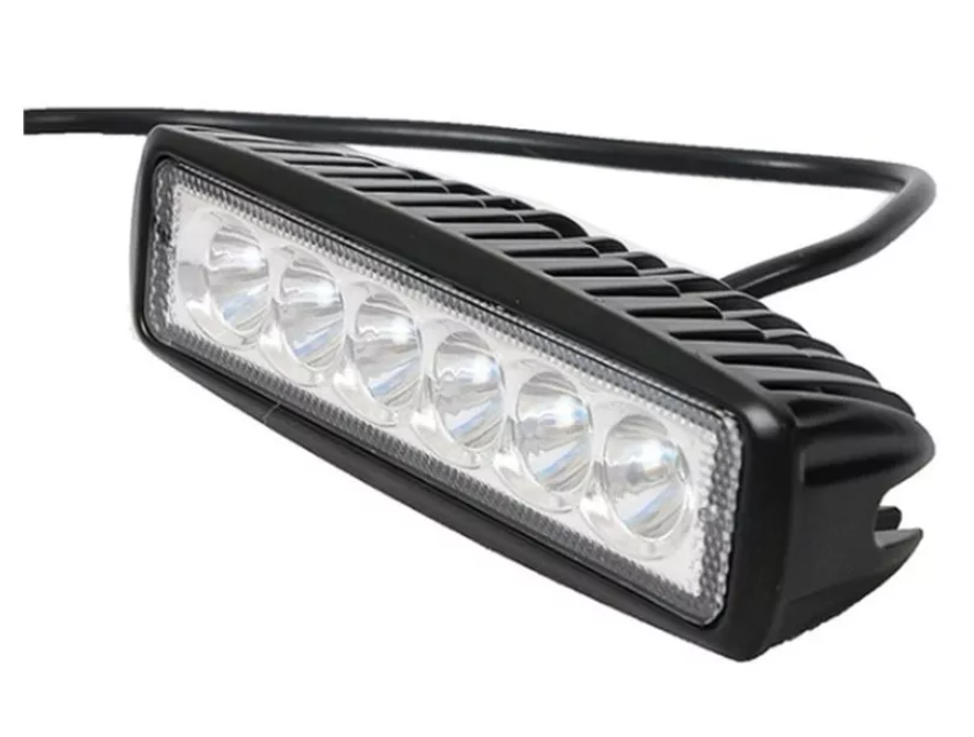 Barra Luces Foco Neblinero Led 18w Auto Moto Caminoneta-0