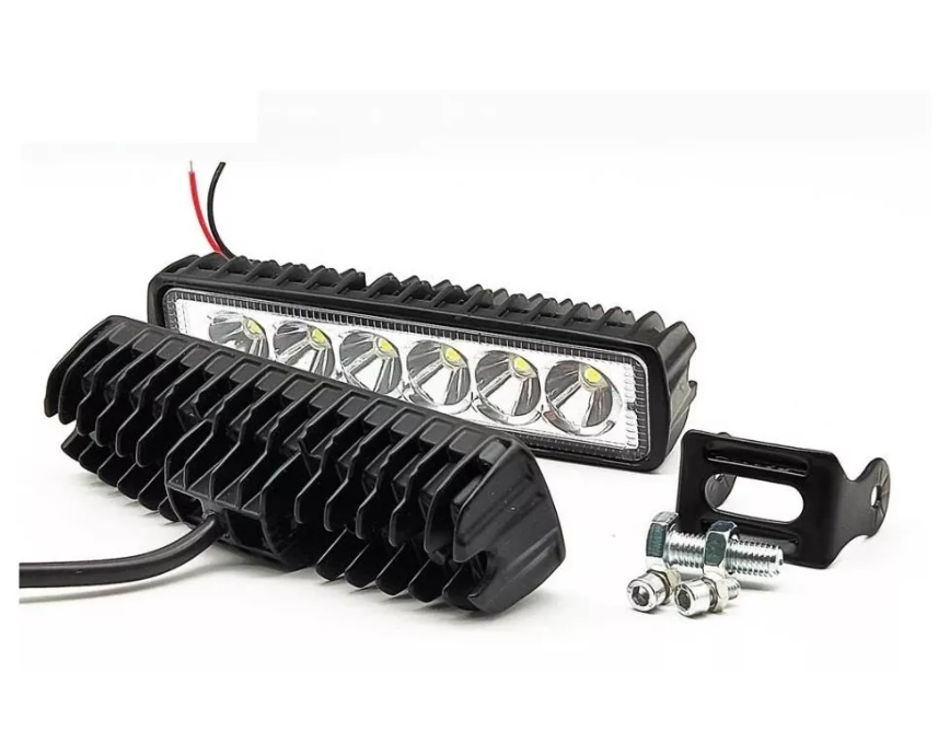 Barra Luces Foco Neblinero Led 18w Auto Moto Caminoneta-3