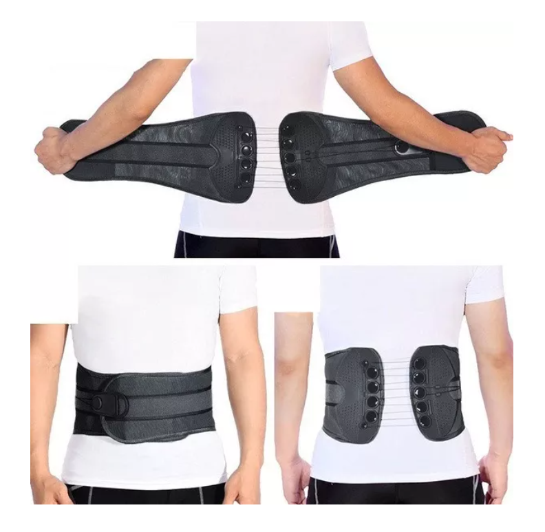 Faja Cinturón Lumbar Ajustable Corrección Intervertebral-5