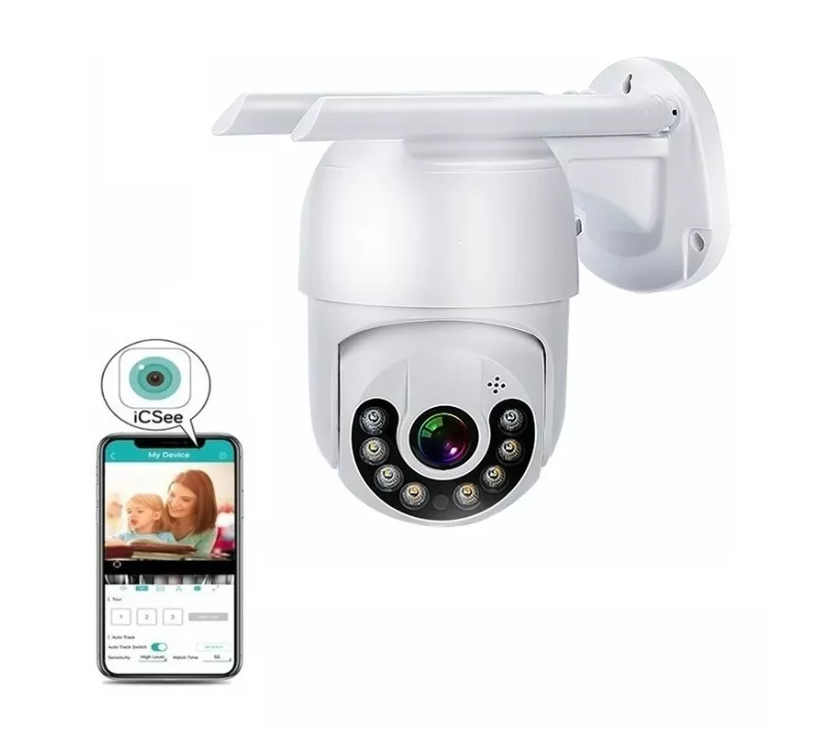 Smart Camara Ip Wifi Alarma Exterior Anti Agua Ip66-0