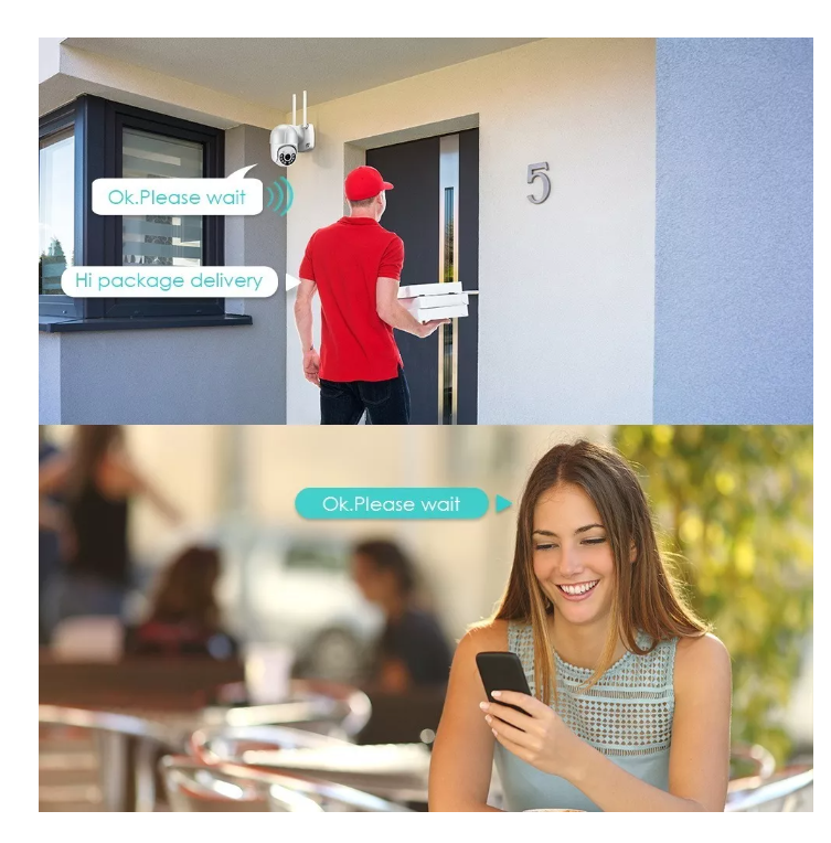 Smart Camara Ip Wifi Alarma Exterior Anti Agua Ip66-7