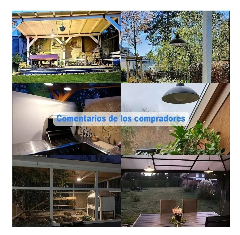 Lampara Solar Colgante 120w Plafon + Panel Solar + Control-3