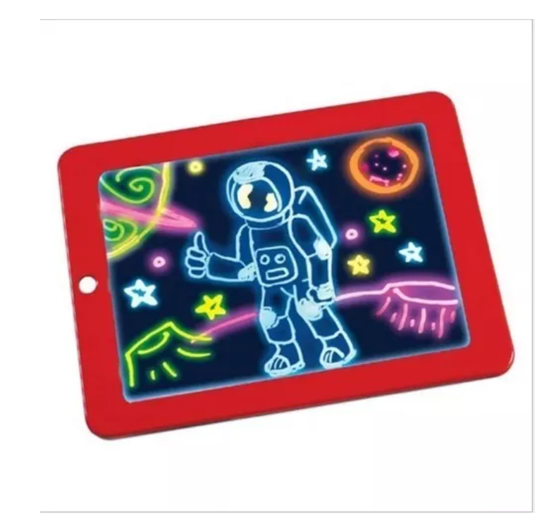 Pizarra De Dibujo Mágico Luz Led Niño-0