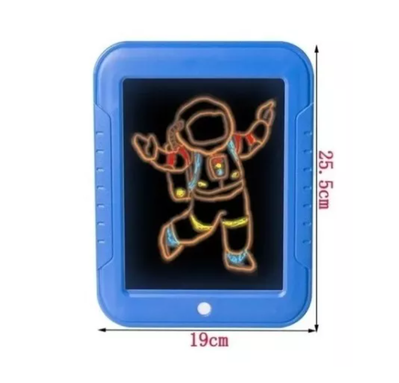 Pizarra De Dibujo Mágico Luz Led Niño-3