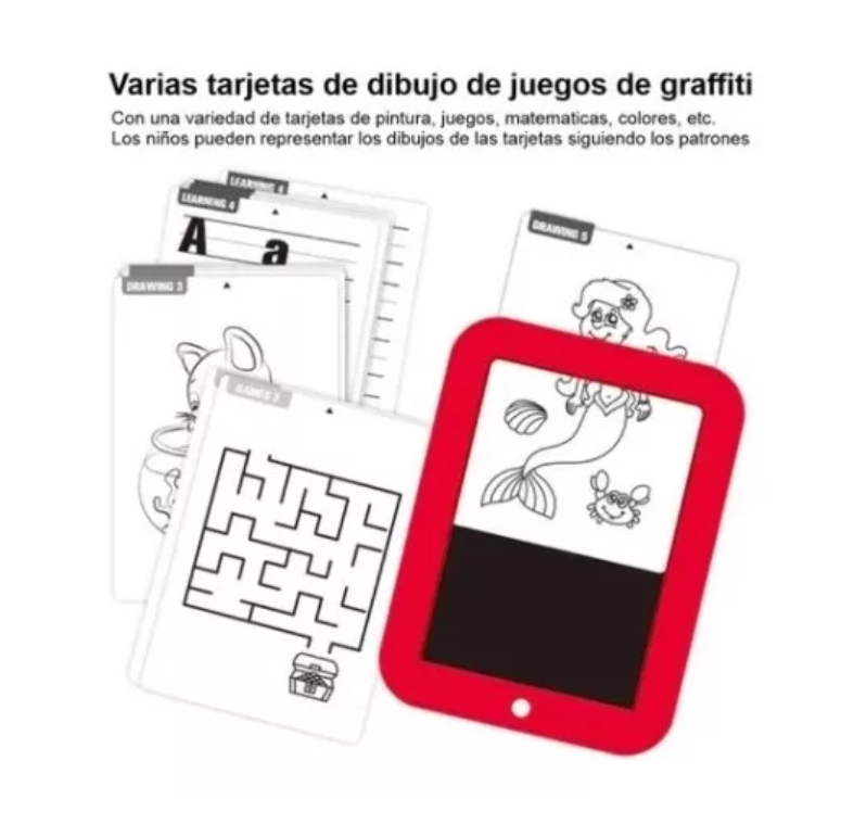 Pizarra De Dibujo Mágico Luz Led Niño-4