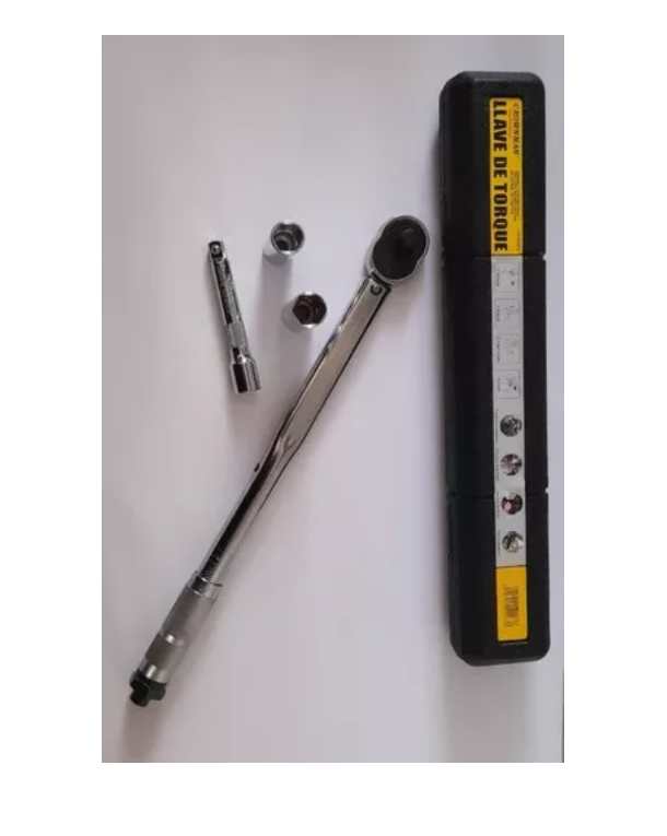 Llave Torque Torquimetro 1/2 - 28-210nm + Dados + Extension-3